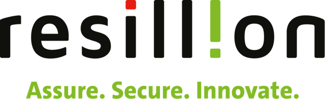Resillion logo with strapline CMYK